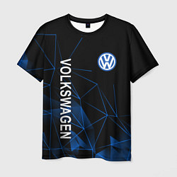 Футболка мужская Volkswagen, Фольцваген Геометрия, цвет: 3D-принт
