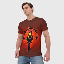 Футболка мужская Darkest Dungeon Факел, цвет: 3D-принт — фото 2