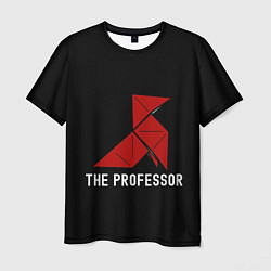 Мужская футболка Бумажный дом Профессор самолетик