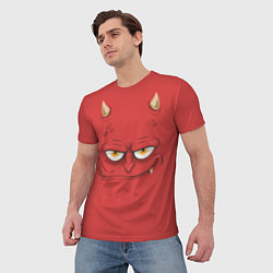 Футболка мужская Дьявол носит красный, цвет: 3D-принт — фото 2