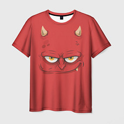 Мужская футболка Дьявол носит красный