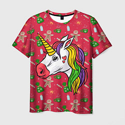 Мужская футболка New Year Unicorn 2022