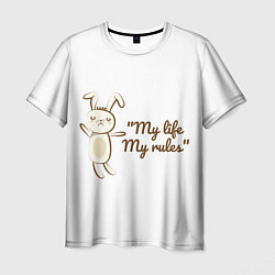 Мужская футболка My life My rules