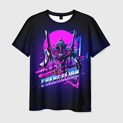 Мужская футболка Ева 01 - Neon Genesis Evangelion