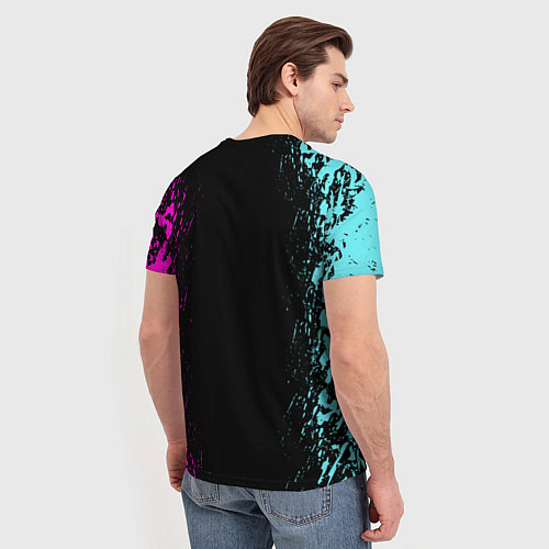 Мужская футболка JINX ARCANE LEAGUE OF LEGENDS, КРАСКИ / 3D-принт – фото 4