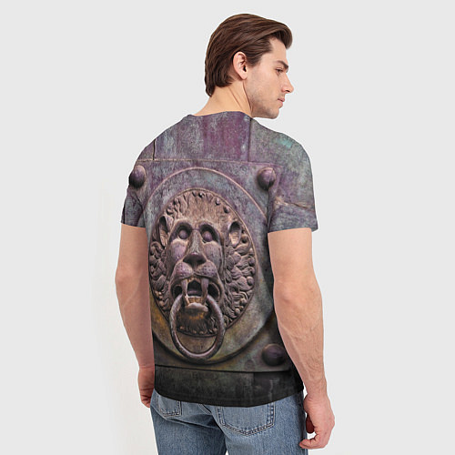 Мужская футболка Lion gate / 3D-принт – фото 4