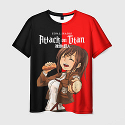 Мужская футболка Саша Attack on Titan