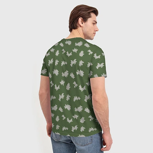 Мужская футболка Камуфляж: берёзка / 3D-принт – фото 4