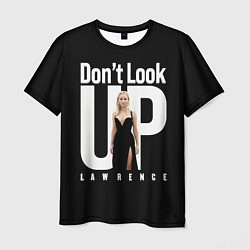 Мужская футболка Dont look up: Jennifer Lawrence