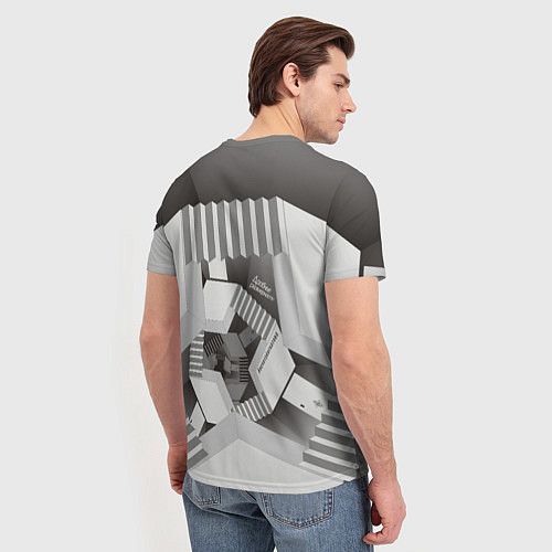 Мужская футболка Дробные размерности / 3D-принт – фото 4