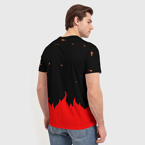 Мужская футболка 30 Seconds to Mars - Fire / 3D-принт – фото 4