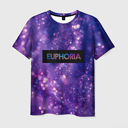 Мужская футболка Сериал Euphoria - блестки