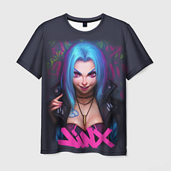 Футболка мужская League Of Legends ARCANE JINX, цвет: 3D-принт