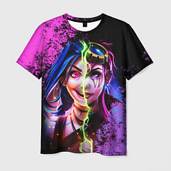 Мужская футболка Arcane League Of Legends JINX AND VI