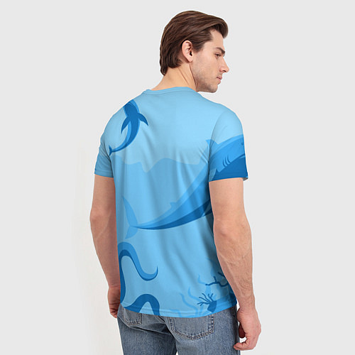 Мужская футболка МоРское Дно с Акулами / 3D-принт – фото 4