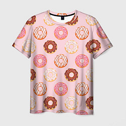 Мужская футболка Pink donuts