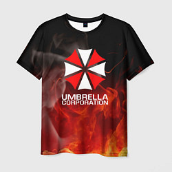 Мужская футболка Umbrella Corporation пламя