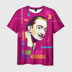 Мужская футболка Salvador Dali: I am just not normal