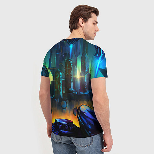 Мужская футболка GROM SPACE BRAWL STARS / 3D-принт – фото 4