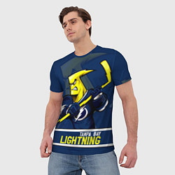Футболка мужская Тампа-Бэй Лайтнинг, Tampa Bay Lightning, цвет: 3D-принт — фото 2