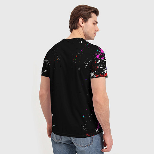 Мужская футболка Геометрический рывок Geometry Dash / 3D-принт – фото 4