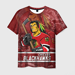 Мужская футболка Chicago Blackhawks , Чикаго Блэкхокс