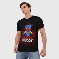 Футболка мужская 3D Хаги ваги Huggy Wuggy Poppy Playtime, цвет: 3D-принт — фото 2
