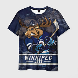 Мужская футболка Виннипег Джетс, Winnipeg Jets Маскот