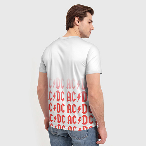 Мужская футболка Acdc Паттерн / 3D-принт – фото 4