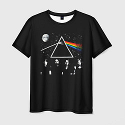 Мужская футболка PINK FLOYD LOGO ПИНК ФЛОЙД НЕБО