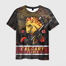 Мужская футболка Калгари Флэймз, Calgary Flames Маскот