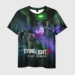 Мужская футболка Dying Light: Stay Human - логово зомби