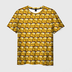 Мужская футболка Золотые Биткоины Golden Bitcoins