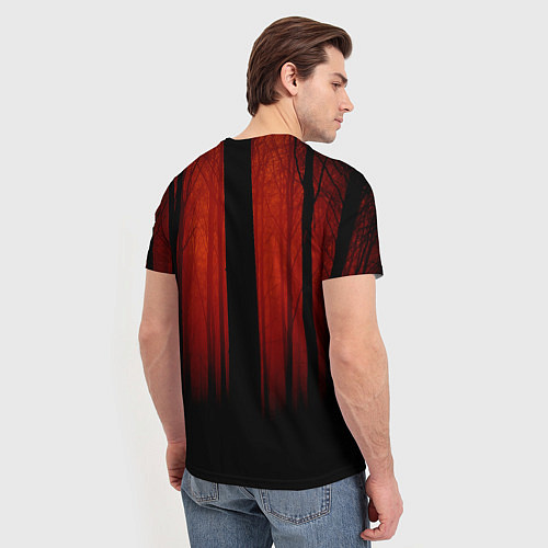 Мужская футболка Красный хоррор / 3D-принт – фото 4