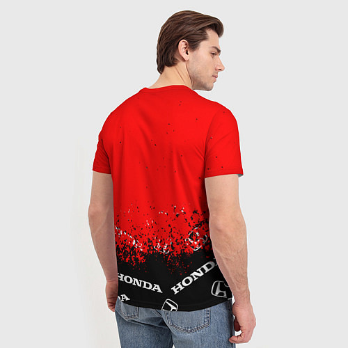 Мужская футболка Honda sport брызги / 3D-принт – фото 4