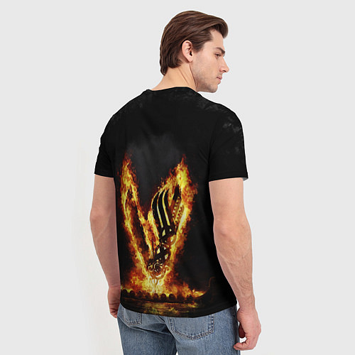 Мужская футболка Викинги Огонь / 3D-принт – фото 4