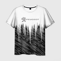 Мужская футболка Peugeot logo auto