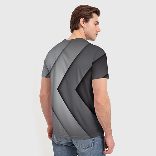 Мужская футболка Peugeot geometry / 3D-принт – фото 4