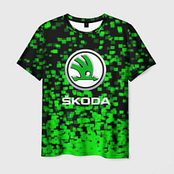 Мужская футболка Skoda - Пиксели