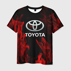 Футболка мужская Toyota Red Fire, цвет: 3D-принт