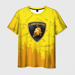 Мужская футболка Lamborghini pattern gold