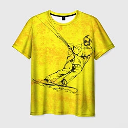 Мужская футболка Кайтер на лыжах