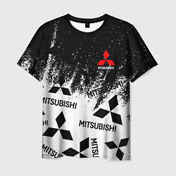 Мужская футболка Mitsubishi black & white