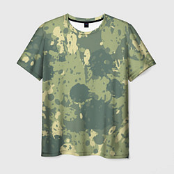 Мужская футболка Камуфляж: Брызги красок