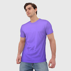 Футболка мужская Красивый фиолетовый светлый градиент, цвет: 3D-принт — фото 2