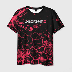 Мужская футболка Valorant: Брызги красок трещины