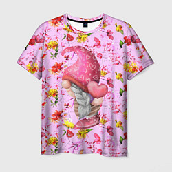 Мужская футболка Цветочный гном