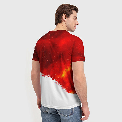 Мужская футболка ДЫХАНИЕ ЗВЕЗДНОГО ДРАКОНА DRAGON FIRE / 3D-принт – фото 4