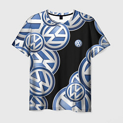 Мужская футболка Volkswagen logo Pattern