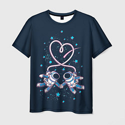 Мужская футболка Космическая любовь Cosmic love